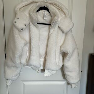 Alo Foxy Sherpa Jacket Ivory XS